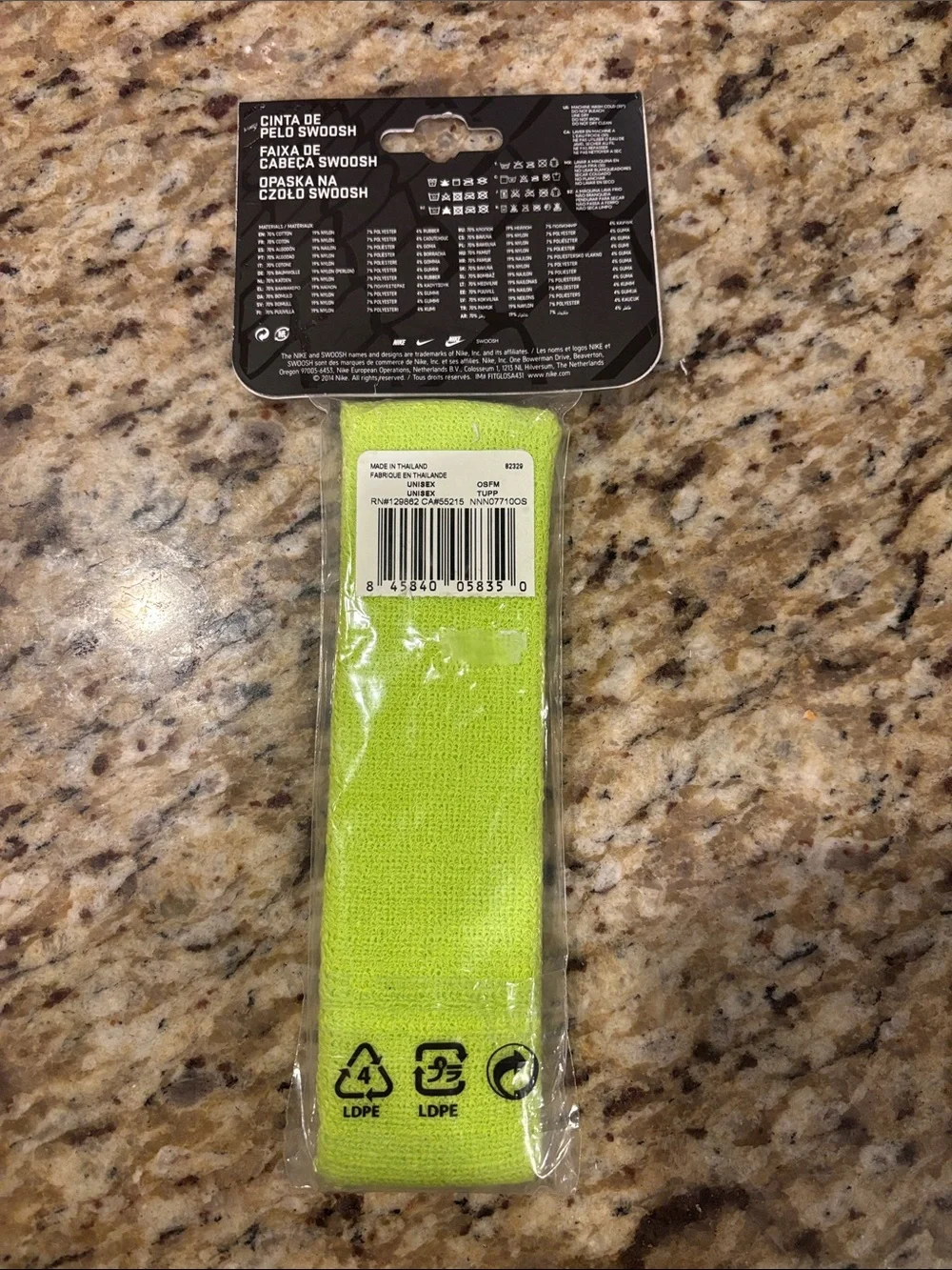 Nike headband-Unisex Nike Swoosh Headband Neon Volt Green NNN07710OS